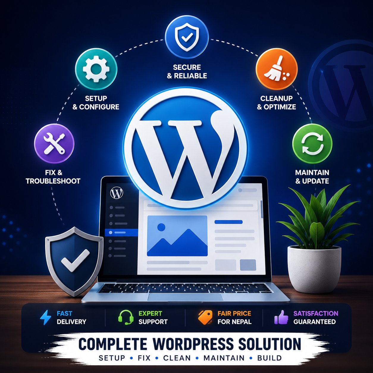 wordpress setup, fix & maintenance service